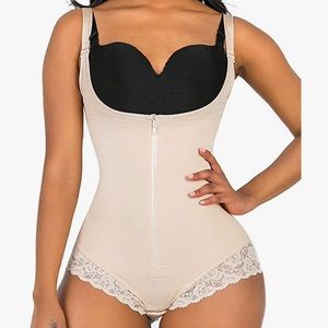 ShaperX Fitness Body Shaper (Zipper & Hooks) L